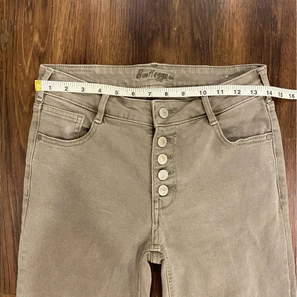 button fly straight leg jeans size 25 - Picture 6 of 10